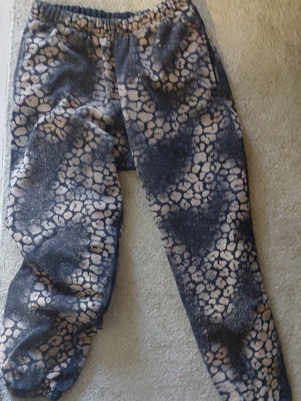 Adult Supreme Cream Animal-Print Jogger Bottoms - Limited Edition
